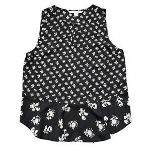 Diane von Furstenberg Silk Blend Floral Blouse Size Medium